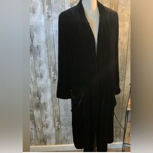 Johnny Was long velvet duster w size M